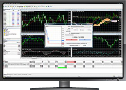 monitor with mt4 graphic